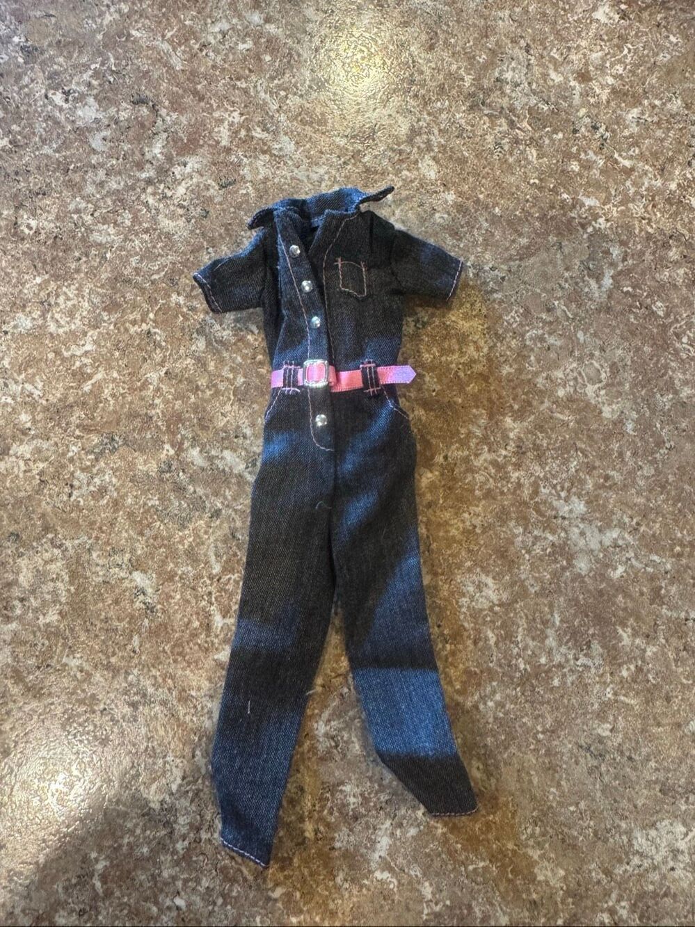 Vintage 1997 Barbie Fashion Avenue Authentic Jeans Denim Jumpsuit #19179
